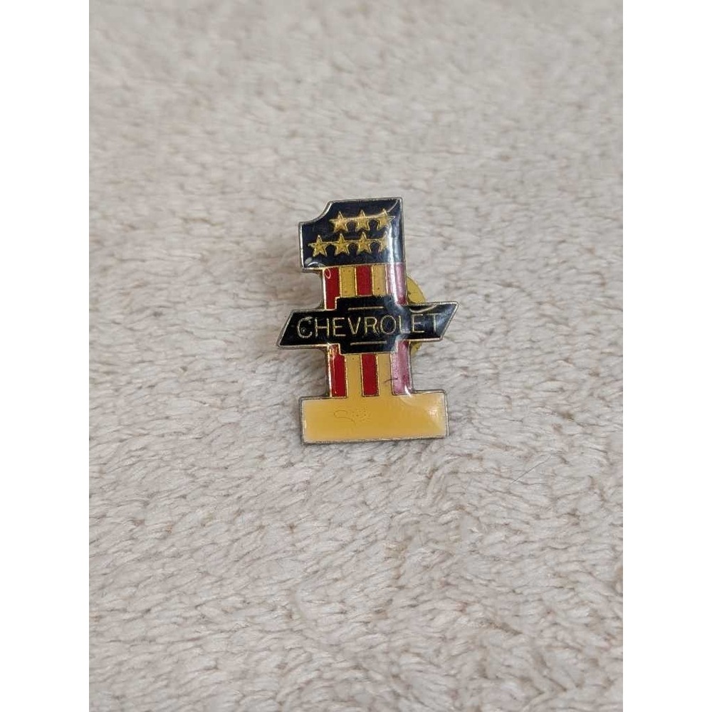 Chevrolet #1 Emblem‎ Lapel Pin Badge Collectible Car Truck Auto Emblem Vintage